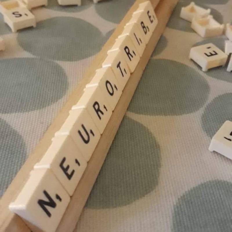 NeuroTribe UK spelled out in Scrabble letters